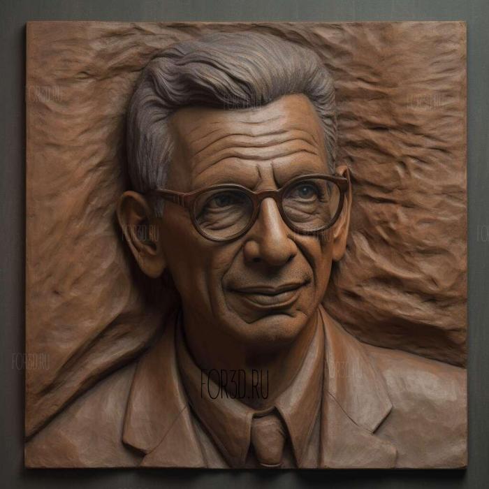 jeff goldblum 2 stl model for CNC